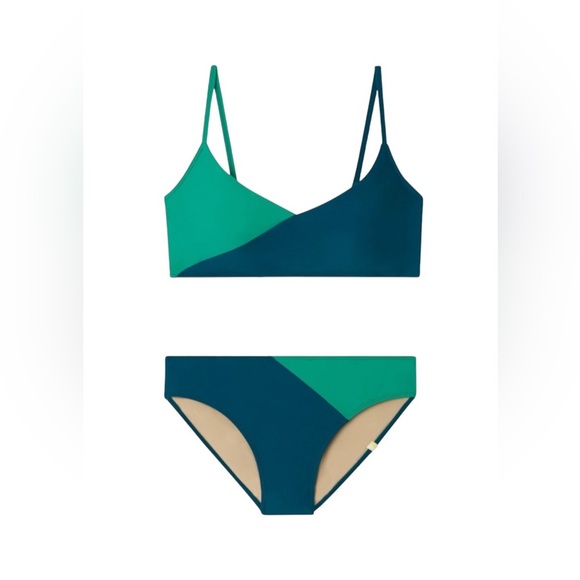 Summersalt Marina two piece Bikini Size 16 Seaglass & Seaweed - Picture 6 of 6